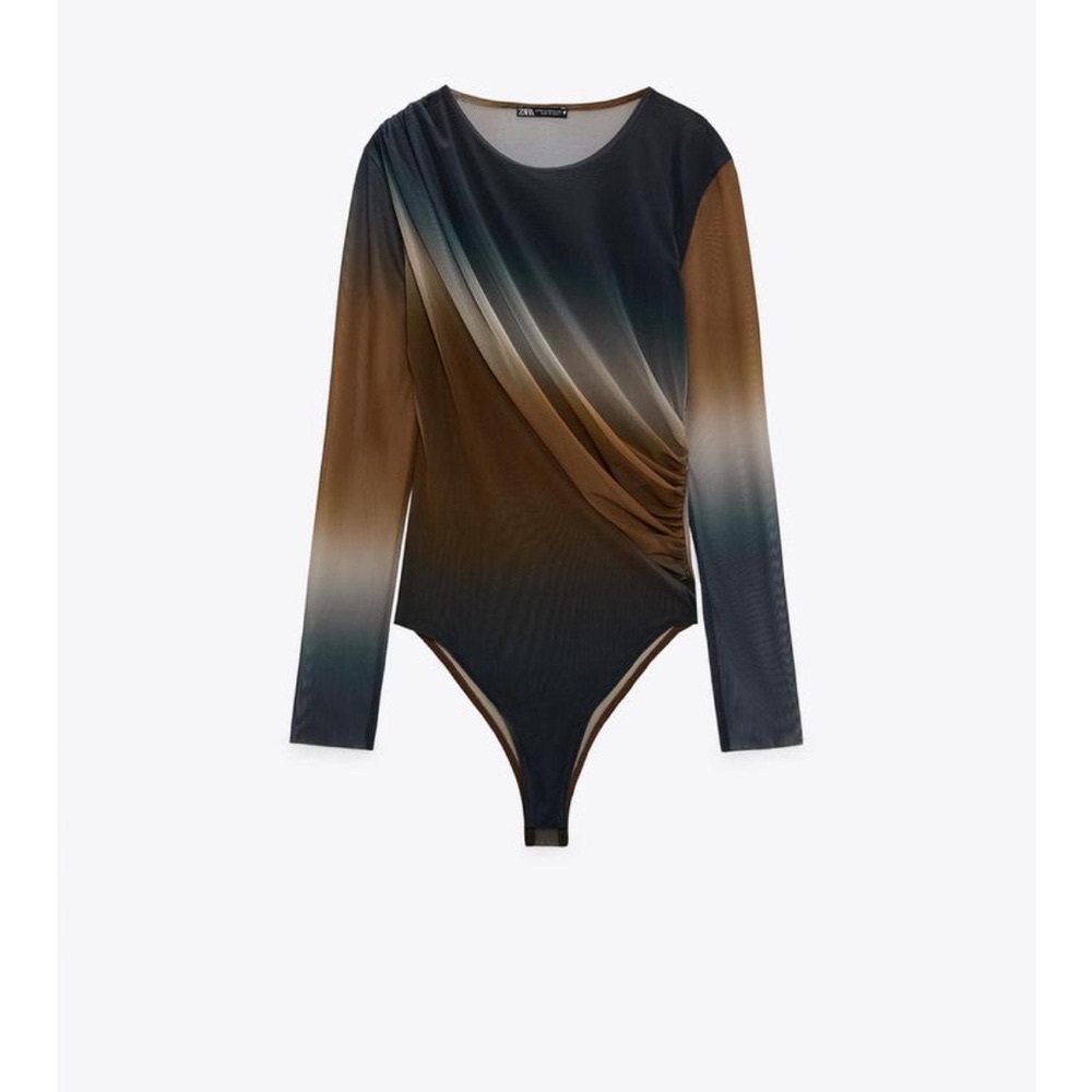 Zara Gradient Tulle Bodysuit